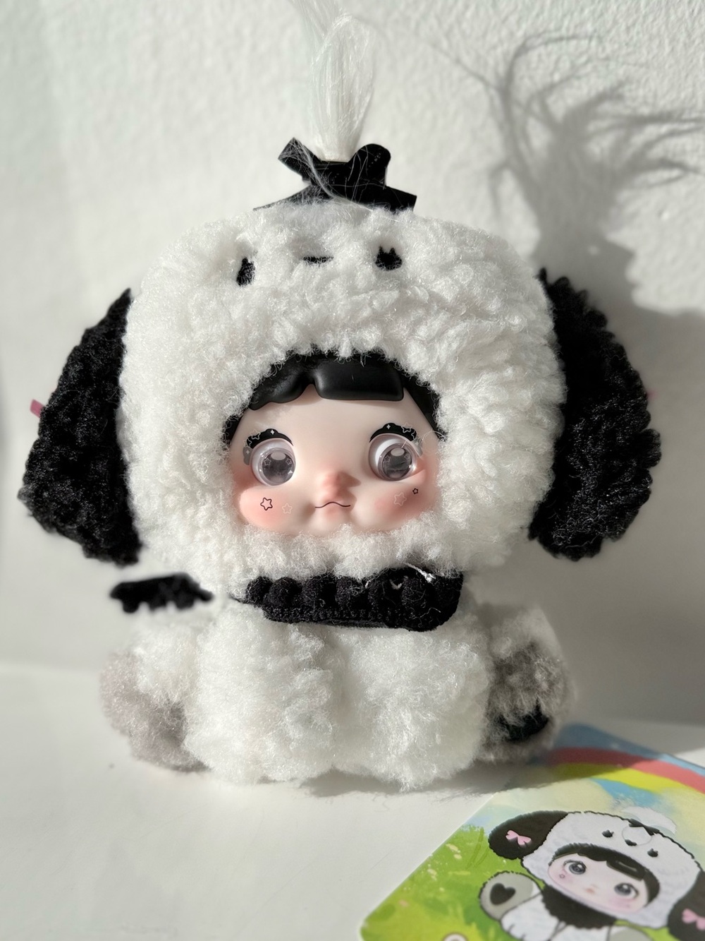 Nommi Sitting Zoo Cotton Puff!  Brand new! Collectible